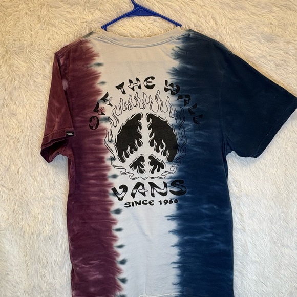 Vans Dual-Tone Tie-Dye Tee - Navy and Maroon - Picture 13 of 17